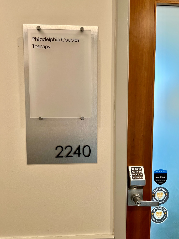 The door to our suite